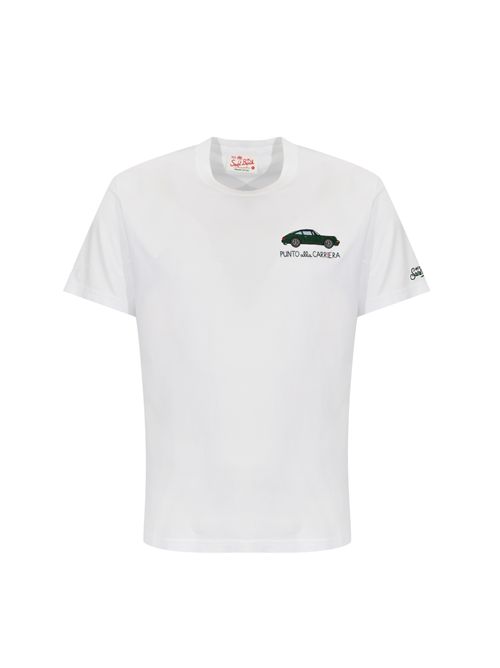 T-shirt Portofino in cotone con ricamo Punto alla Carriera Mc2 Saint Barth | POT000100322L